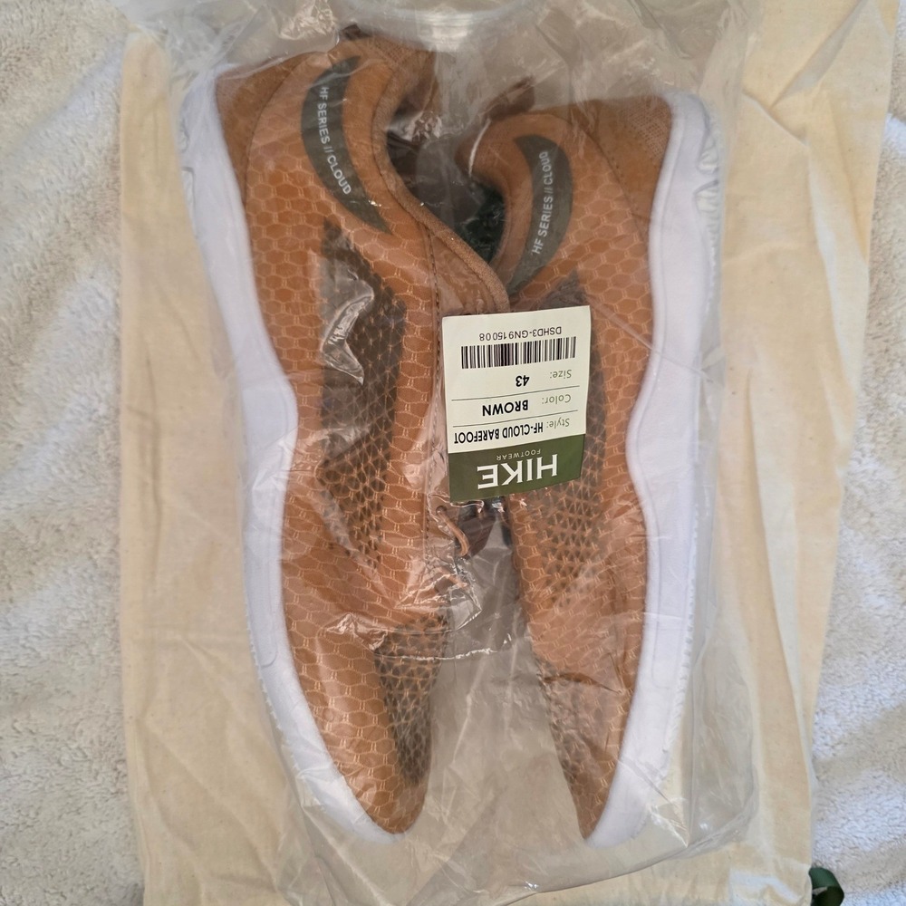 Hike Footwear HF-Cloud Barefoot Brown Wide Toe Minimalist Shoes Mens 10.5 43 NEW